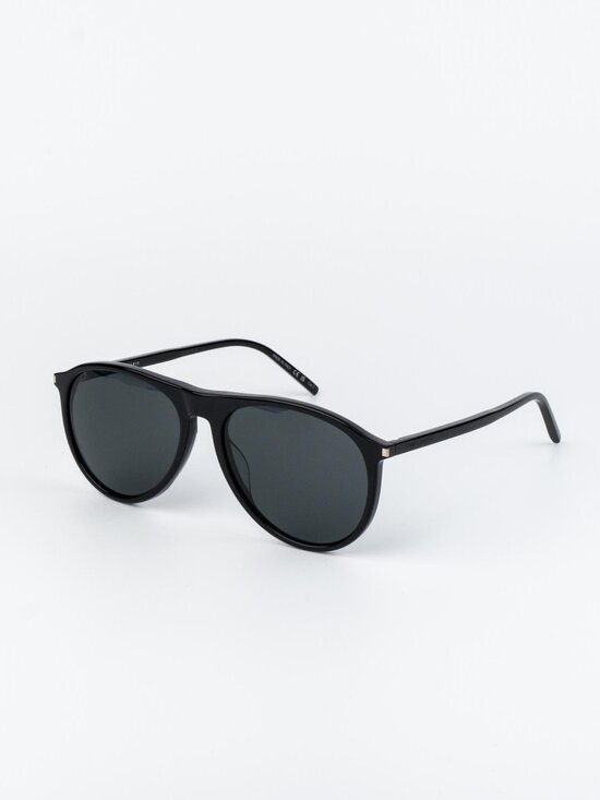 Saint Laurent Women Sunglasses Black Grey Pilot SL667 001 NEW AUTHENTIC main image 5